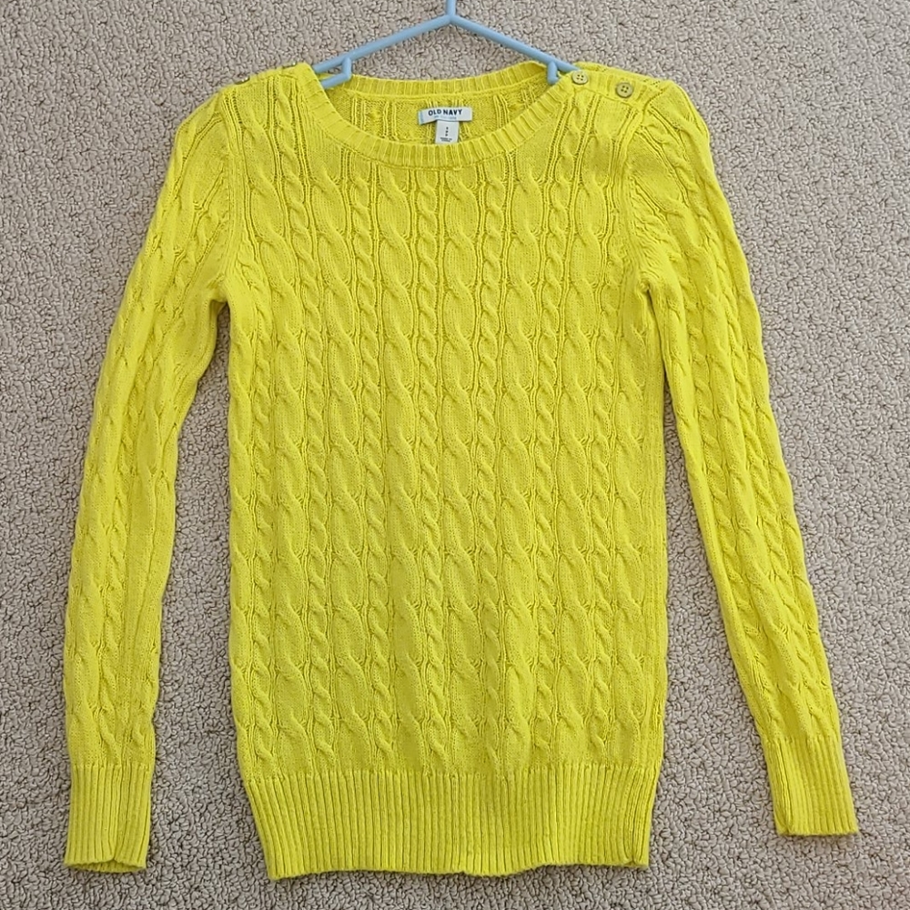 Old navy yellow long sleeve sweater